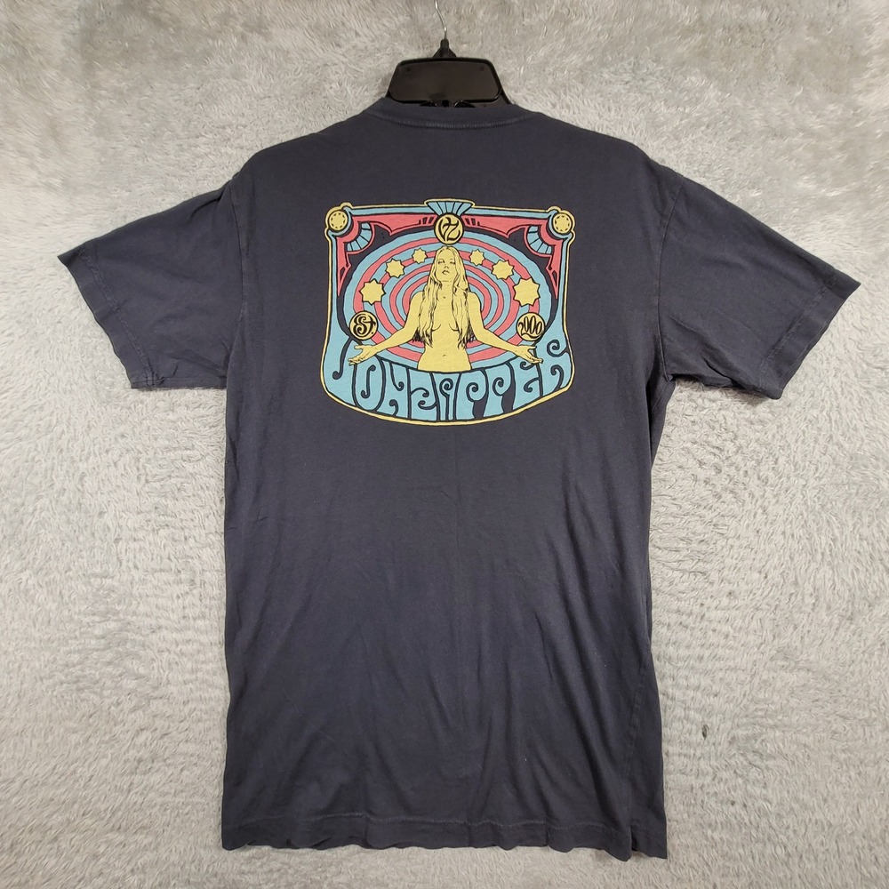 VonZipper T‎ Shirt Mens Medium Gray Graphic Art Nouveau Surf Skate Streetwear